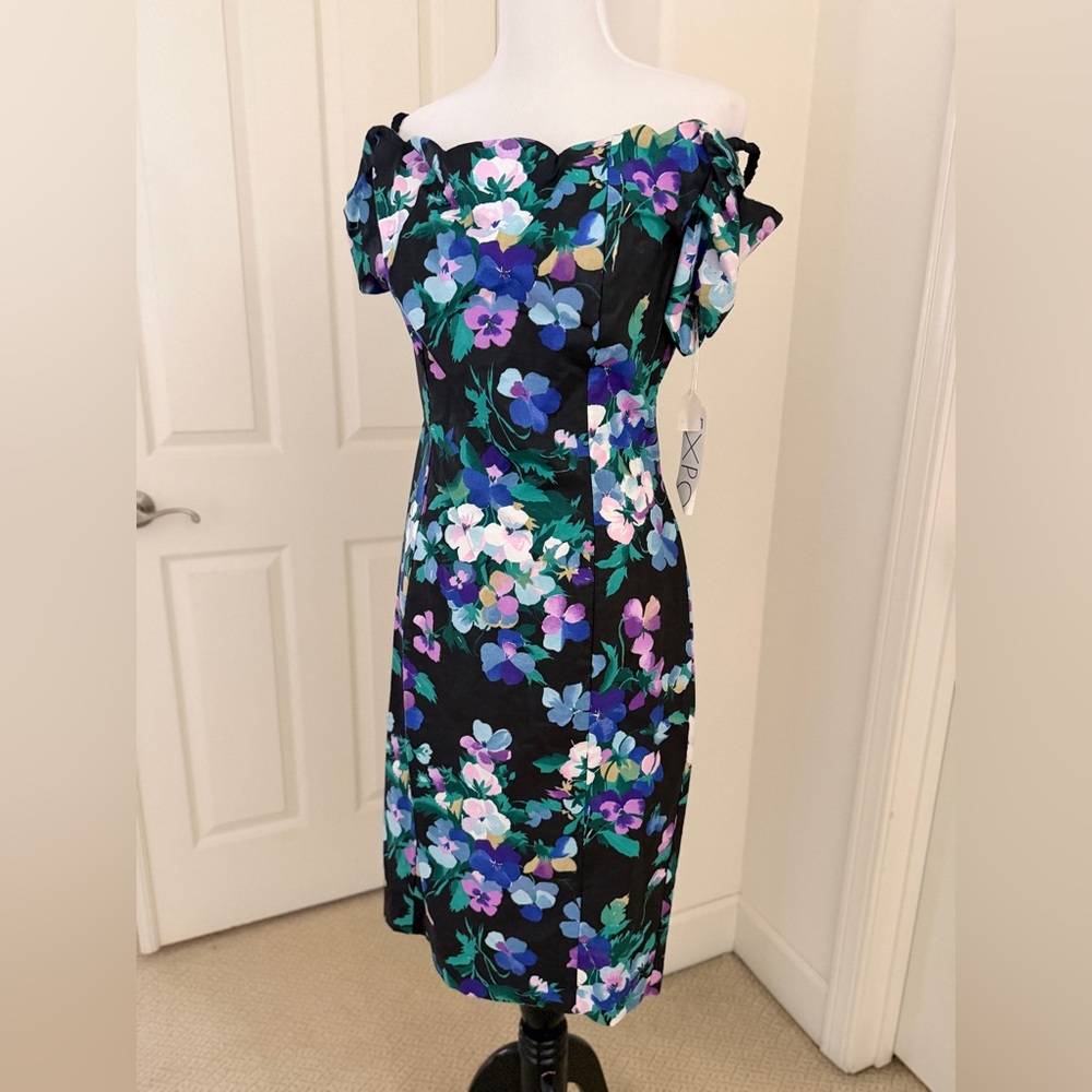 90’s era Floral Off-Shoulder Dress, purchased from Dayton’s